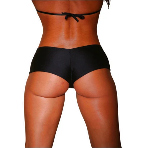 Sassy Assy Black Basic Cheeky Booty Shorts