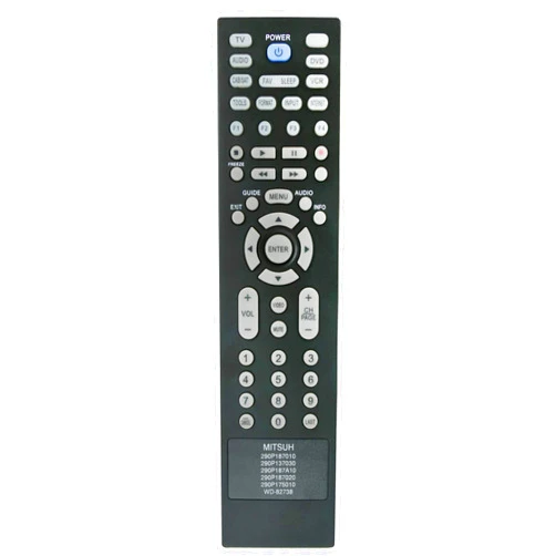 Beyution New 6in1 Remote Control 290P187010 290P137010 290P187A10 290P187020 290P175010 WD-82738 fit for Mitsubishi WD-60C9 WD-65C9 WD-73C9 LT-40151 LT-40153 LT-40164 LT-46151 LT-46153 LT-46164 LT-46265
