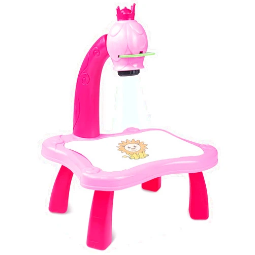 BAKAM Drawing Projector Table for Kids, Trace and Paint Drawing Board with Light & Music, Smart Projector Sketcher Desk, Preschool Learning Kids Toys for Ages 5-7, 4 Year Old Girl Birthday Gifts