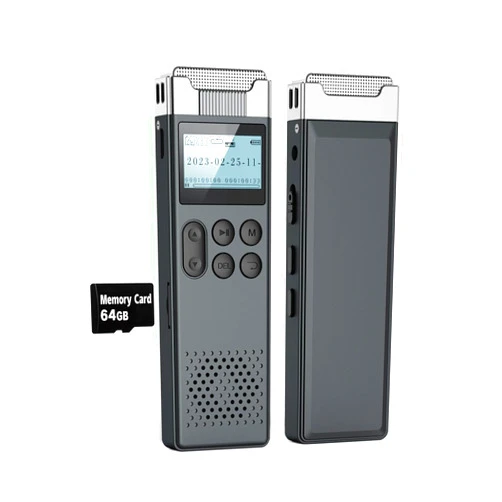 LIMENAMICS 80GB Digital Voice Activated Recorder with Playback - Audio Voice Recorder for Lectures Meetings, Recording Device Dictaphone Sound Tape Recorder with Password & Card Reader