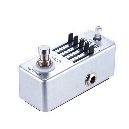 Btuty Bass Guitar Equalizer Effect Pedal 5-Band EQ Aluminum Alloy Body True Bypass