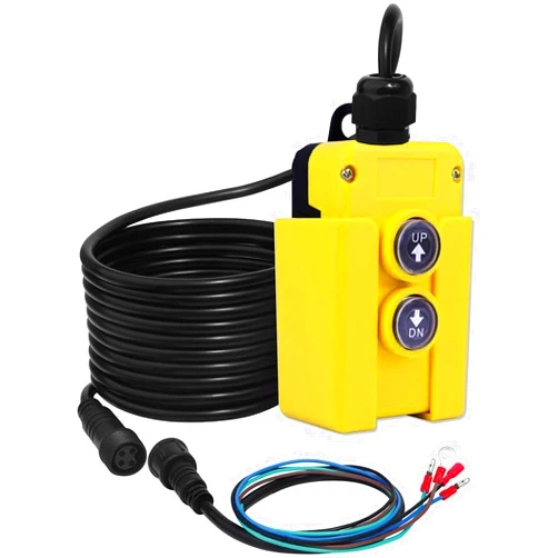 Zinger 4 Wire Dump Trailer Remote Control Switch 12v DC Hydraulic Pump Power Unit Up Down Control Switch for Double Acting Hydraulic Dump Trailer Controller