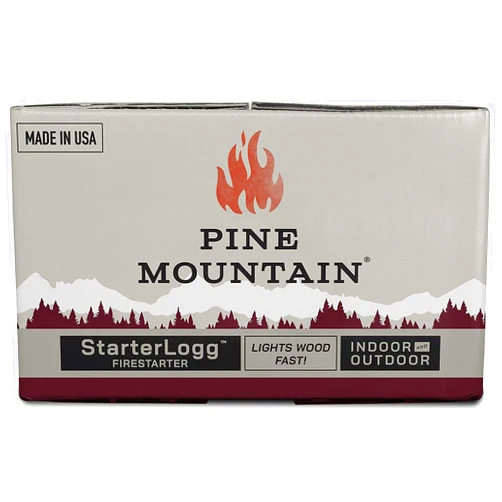 Pine Mountain StarterLogg Select-A-Size Firestarting Blocks, 24 Starts Firestarter Wood Fire Log for Campfire, Fireplace, Wood Stove, Fire Pit, Indoor & Outdoor Use, Red