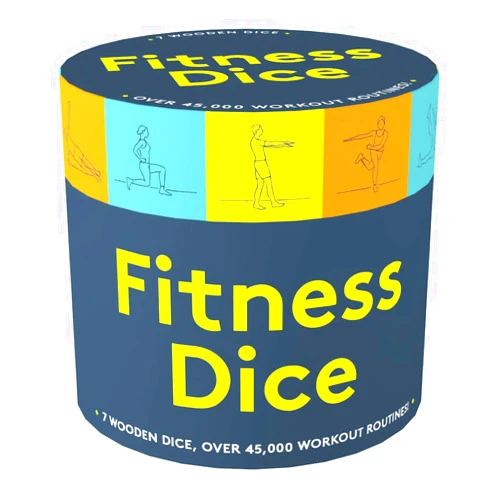 Chronicle Books Fitness Dice: 7 Wooden Dice, Over 45,000 Workout Routines