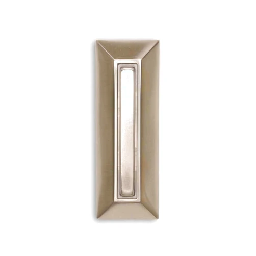 Heath Zenith SL-753-02 Slim-Line Wired Lighted Push Button, Satin Nickel