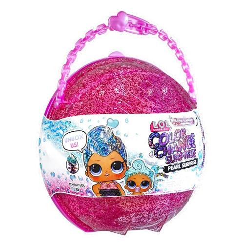 L.O.L. Surprise! Glitter Color Change Pearl (Purple) with 6 Surprises- Exclusive Collectible Doll & Lil Sister in Interactive Playset, Holiday Toy, Great Gift for Kids Ages 4 5 6+ Years Old