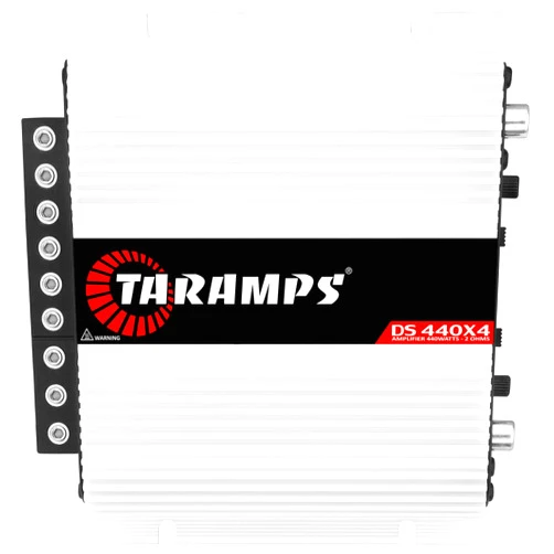 Taramp's Taramps DS 440x4 2 Ohms Multichannel Amplifier 440 Watts Rms 110x4 Watts Full Range Crossover Fixed Rca/High Level Input 4 Channels Car Audio, Class D