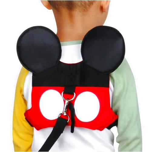 Yimidear Toddler Leash & Harness, Yimidear Child Anti Lost Leash Baby Cute Safety Harness Belt Strap Hold Kids Close While Walking for Boys and Girls(Red)