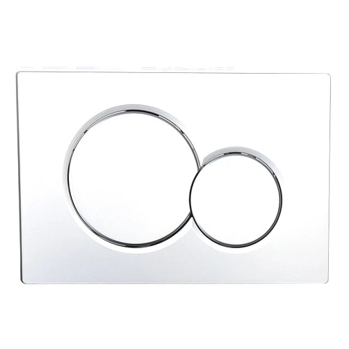 OasisFlow Dual Flush Plate Actuator for Wall Hung Toilets, Compatible with Geberit Sigma01-115.770.21.5, Easy Installation, Flush Plate Included (Silver)