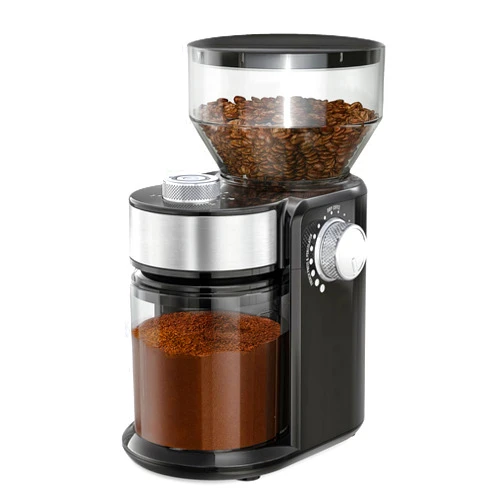 Ayybee Electric Burr Mill Coffee Grinder with 18 Precise Grind Settings for Espresso, Drip and French Press - Adjustable Burr Grinder in Black