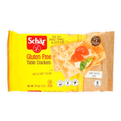 Sattie Schar Gluten Free Table Crackers, 7.4 Ounce - 5 per case.