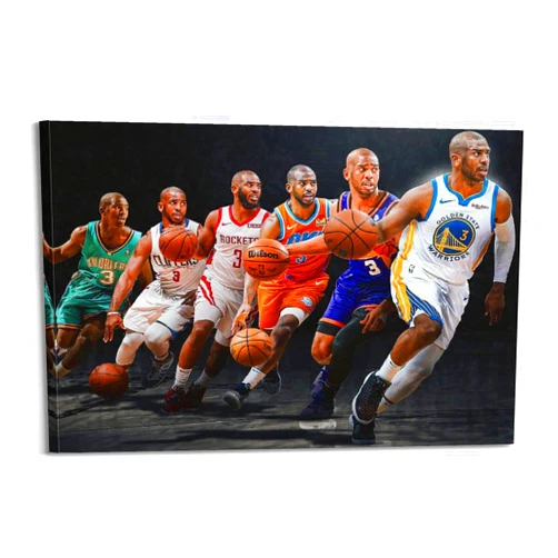 pushuqi Basketball Player Chris Paul Art Poster Canvas Poster 16x24inch(40x60cm) Frame-style