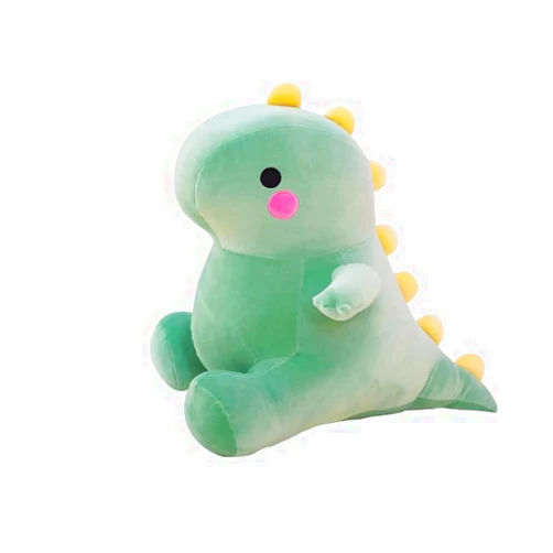 Altoance Cute Charming Cartoon Fashion Funny Pretty Dinosaur Stuffed Animals Shape Big Hugging Pillow Soft 3D Pom Plush Toy Doll Ultra Fabric Bed Rest Chair Bolster Nursery Decoration Gift for Kids (Green/11in