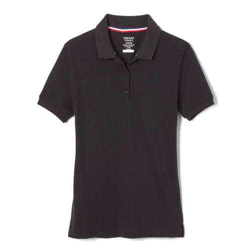 French Toast Women's Short Sleeve Stretch Pique Polo Shirt
