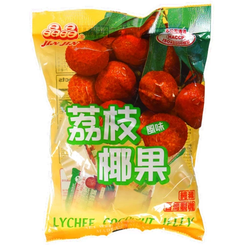 JIN JIN COCONUT-JELLY LYCHEE BAG - PACK OF 3