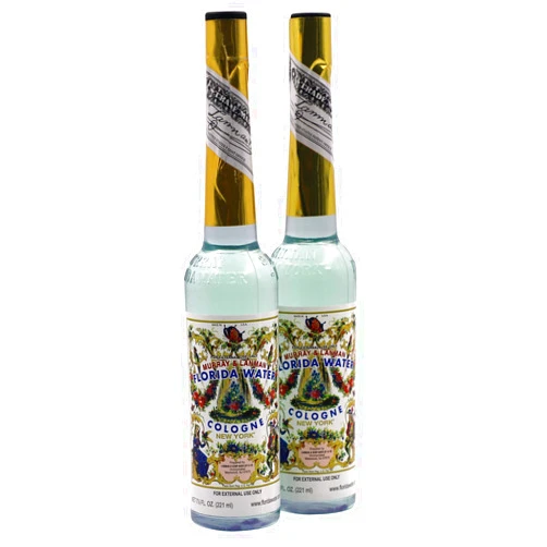 Florida Water Murray & Lanman Florida Water, Florida Water Cologne with a Fresh and Clean Fragrance, After Shave, Astringent Skin Lotion, Light Cologne, 2-Pack of 7.5 FL Oz, Bottles.