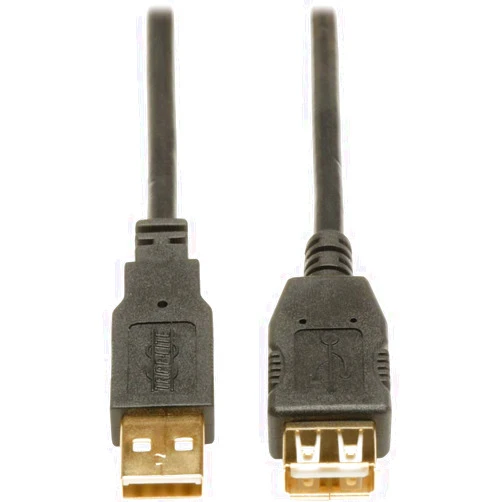 Tripp Lite USB 2.0 Hi-Speed Extension Cable (A M/F) 16-ft. (U024-016),Black