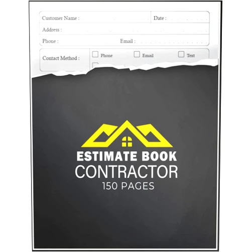 Mc.happe mc.happe,mc.happe Estimate Book Contractor: construction logbooks for contractors, Contractor's Logbook to record client details, Complete with dot grid diagram, Job ... Contact Log,150 Pages, Large Format A4.