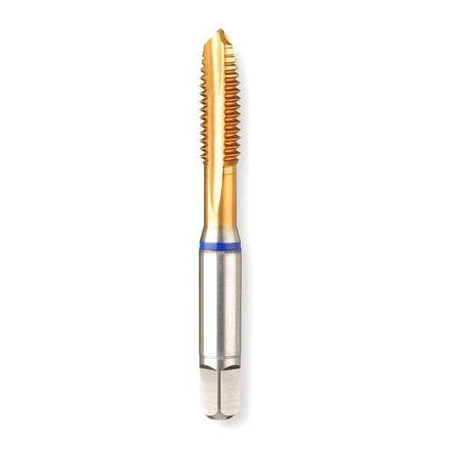 GUHRING 9039080063500 Spiral Point Tap, Plug, Powered Metal Cobalt, TiN Coating, 3 Flute, 1/4