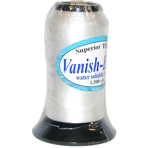 Superior Threads - Vanish-Extra Water Soluble Thread Spool for Basting, Trapunto, and Apparel Sewing, 1,500 Yds.