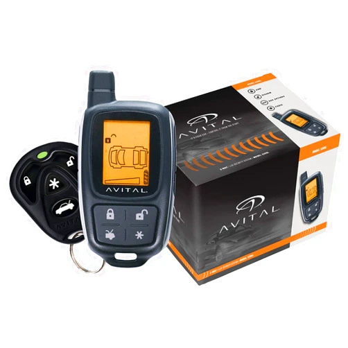 Avital 3305L 3305l Responder 2-Way Security System with 4-Button LCD Remote