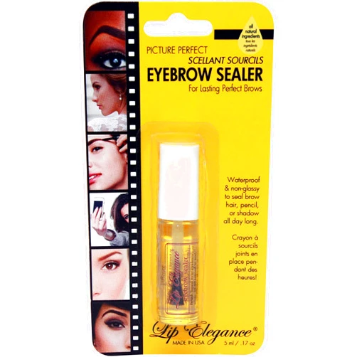 Lip Elegance Eyebrow Sealer – Clear Waterproof Brow Gel for Extreme Hold, 0.17 Ounce