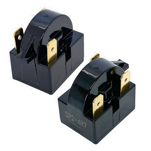 XFYBZN 2Pcs 3 Pin QP2-4.7/ QP2-4R7 4.7 Ohm Refrigerator PTC Start Relay Compressor Starter Relay Replacement Part Compatible with Vissani, EdgeStar, Danby, Kenmore, Whirlpool Mini Fridges, Wine/Beer Cooler