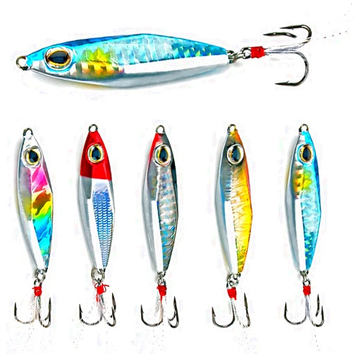Sougayilang Jigs Fishing Lures Sinking Metal Spoons Micro Jigging Bait