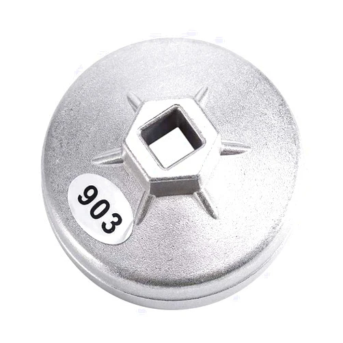 HuanghqWanJia Oil Filter Replacement Tool for Car Engine，Automobile Oil Filter Wrench 74mm 14 Flute Aluminum Alloy Heavy Duty Oil Filter Cap Removal Tool