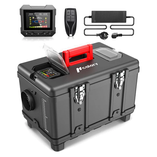 HCALORY 8KW Diesel Air Heater All-in-one 110V AC & 12V DC Support with Altitude Mode 6L Fuel Tank Portable Parking Heater Bluetooth APP Control Heating for Car Truck RV Campers