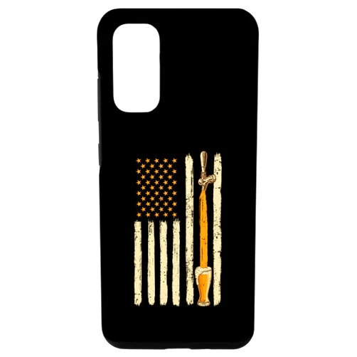 Beer And Alcohol Appreciation Lifestyles Galaxy S20 Craft Beer Tap Distressed American Flag Patriotic Alcohol Case