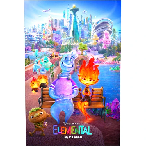 Movie Poster Arena ELEMENTAL MOVIE POSTER 2 Sided ORIGINAL INTL Version B 27x40