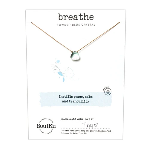 SoulKu Soul Shine Handmade Necklace, Empowering Jewelry With Healing Crystal, Inspirational Jewelry For Women, Mom & Sister, 2