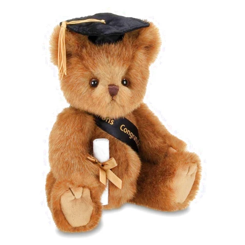 Bearington Collection Bearington Smarty Class of 2024 Graduation Plush Teddy Bear Stuffed Animal, Black Cap, 10 Inch