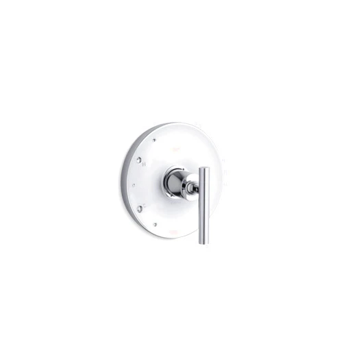 KOHLER Purist® Rite-Temp(R) shower valve trim with lever handle, temperature control, temperature memory, polished chrome, K-TS14423-4-CP