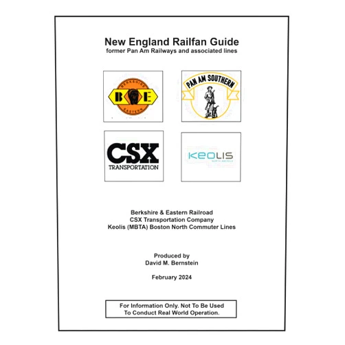 By David M Bernstein (Author) New England Railfan Guide: Former Pan Am Railways and Associated Lines (King Street Press Railfan Guides)