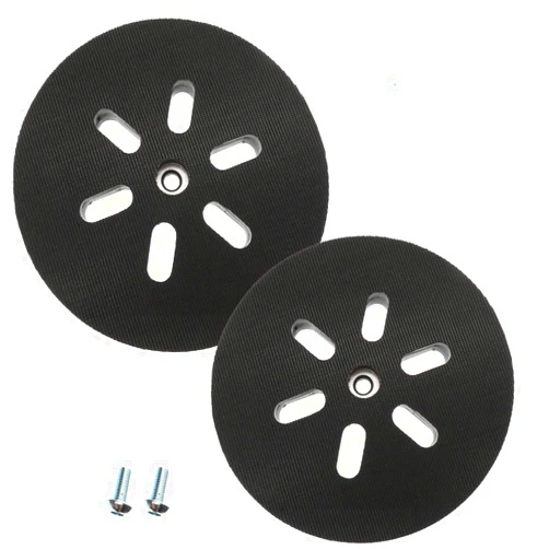 Poweka Sander Replacement Pad for Bosch ROS65VC 1250DEVS 3727DVS 3727DEVS, 2PCS 6 Inch Hook-and-loop Orbital Sander Backing Pad Compatible with Bosch RS6045 & RS6046