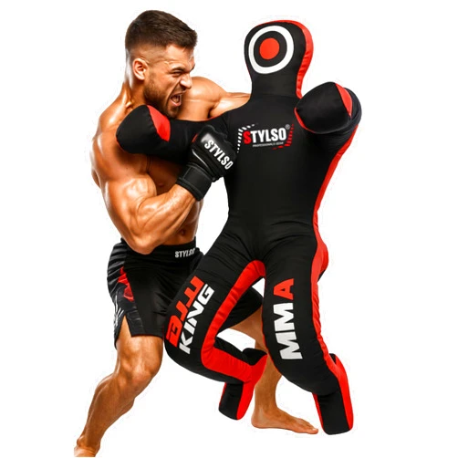 Stylso Un-Filled Grappling Dummy Wrestling Dummy Jiu Jitsu Dummy for BJJ MMA Judo Karate Practice Adult Kids