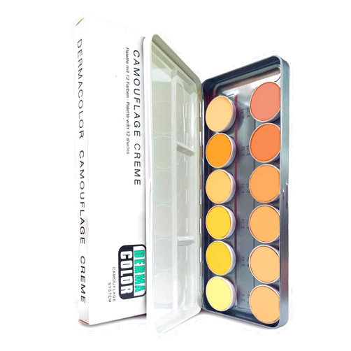 Kryolan Dermacolor Camouflage 12 Color Palette By Kryolan 75004 A