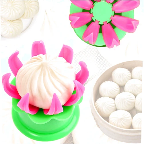 LEKU Baozi Maker, Bao Steamer Dumpling Maker Baozi Mold Steamed Stuffed Bun Making Mold Pastry Pie Steam Bun Mold Cooking Tool Sets