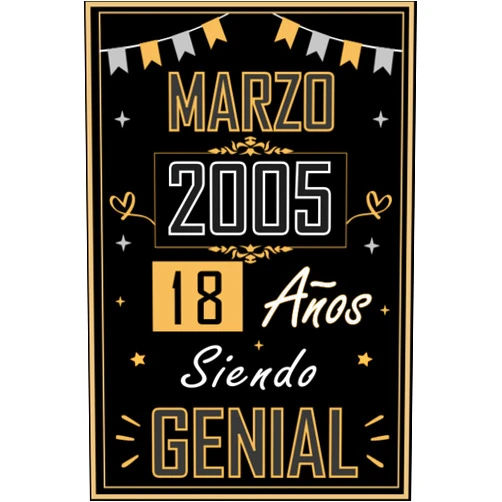 Notas de Marzo publishing CUADERNO, MARZO 2005 18 AÑOS SIENDO GENIAL: Regalo de 18 cumpleaños para mujeres y hombres, ideas de 18 cumpleaños... un cumpleaños... divertido, ... 18 cumpleaños para él/ella. (Spanish Edition)