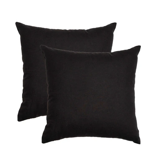 RELY+ Cotton Throw Pillow Covers Black 18