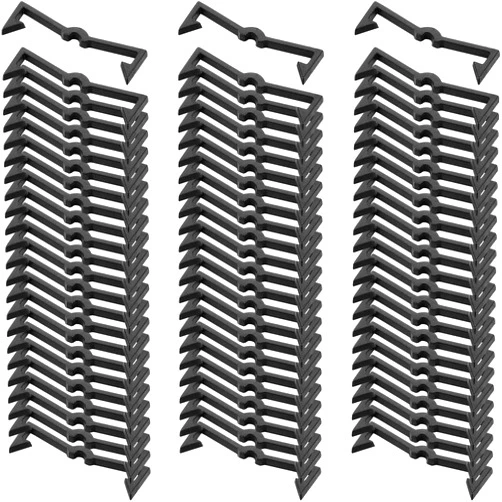 Mudder Pegboard Hooks Plastic Peg Locks Pegboard Hook Retainers Pegboard Display Hook Organizer Peg Board Hook Clip Retainers Fit 1/4 Inch and 1/8 Inch Pegboards(100 Pieces)