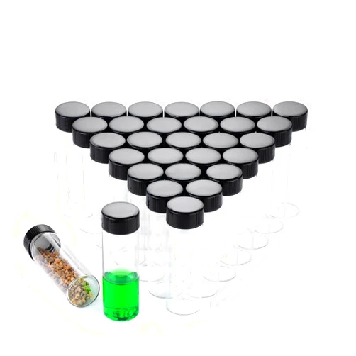 BKMAMLAB 30ml Clear Small Glass Vials 30pcs with Screw Caps(30pcs)