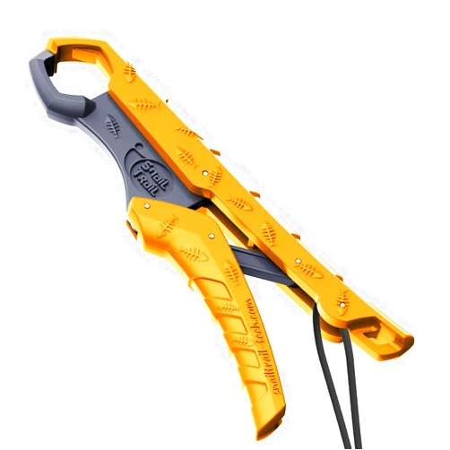 SNAIL TRAIL 7.5''/9'' Floating Fish Gripper, Fishing Grabber, Catfish Mouth Pliers, Caught Bass Holder, Digital Scale Hook Clamp, Saltwater Lip Grip Tool with Lanyard, Gifts for Men
