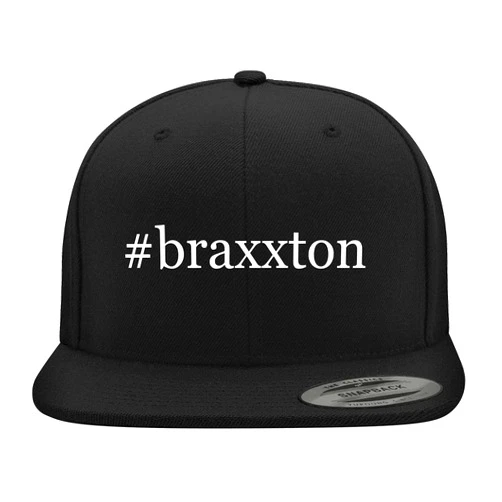 BH Cool Designs #braxxton - Yupoong 6089 Structured Flat Bill Hat | Trendy Baseball Cap for Men and Women | Modern Cap in Snapback Closure