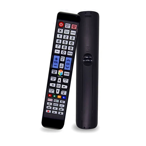 SIUMAL Replacement Samsung TV Remote Control for All Samsung Smart TV LCD LED QLED UHD Plasma 4K 3D HDTV with Backlit/NETFLIX/amazon Buttons - No Setup Needed Samsung Universal Remote