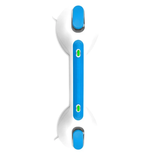 Newthinking Suction Shower Handles for Elderly, Safety Suction Grab Bars with Indicator for Seniors, Heavy Duty Suction Grips for Wall Bathroom Showers & Bathtubs (Blue)