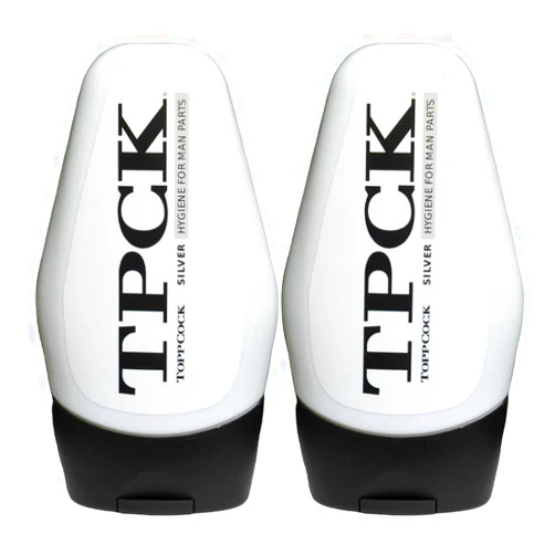TOPPCOCK PROPER AND PROUD TPCK ToppCock Silver Leave-On Hygiene Gel for Man Parts, 90ml Odor Neutralizer, Male Care Moisturizing Body Hygiene (Pack of 2)