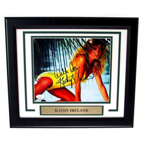 Best Authentics Kathy Ireland Actress Signed/Autographed 8x10 Photo Framed JSA 155607